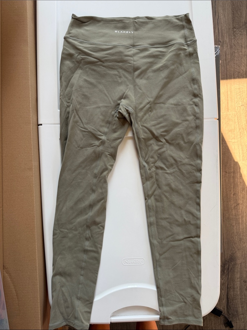 Women blakely Olive Green Active Leggings
